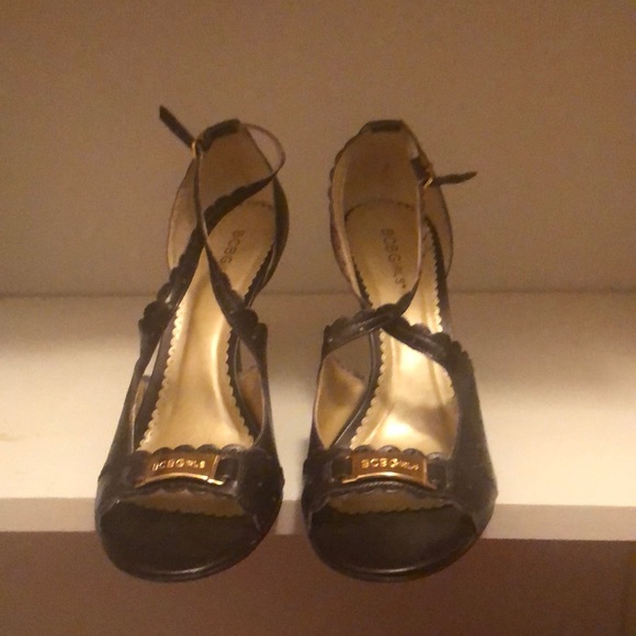 BCBGirls brown leather heels. - Picture 1 of 4